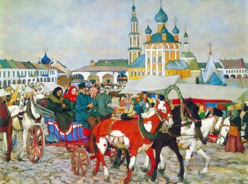 Dreifach in uglich 1913 1 Konstantin Yuon Russisch Ölgemälde